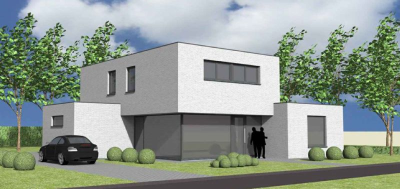 Nieuw te bouwen alleenstaande woning met vrije keuze van architectuur te Wielsbeke.
